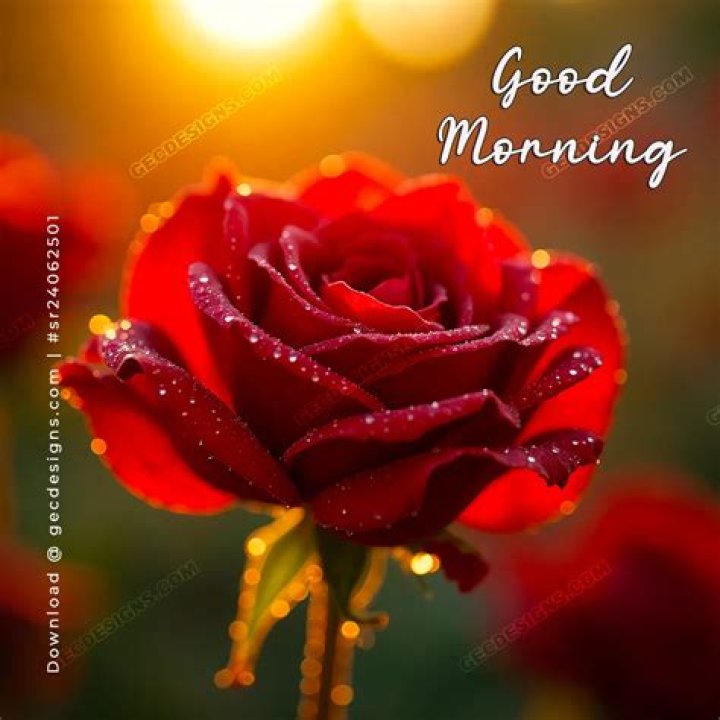 Discover The Enchanting World Of "Good Morning With Red Rose"